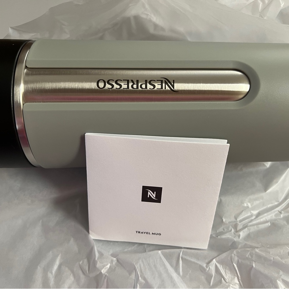 BRAND NEW IN BOX Nespresso Travel Mug in Aqua Large - Picture 4 of 4